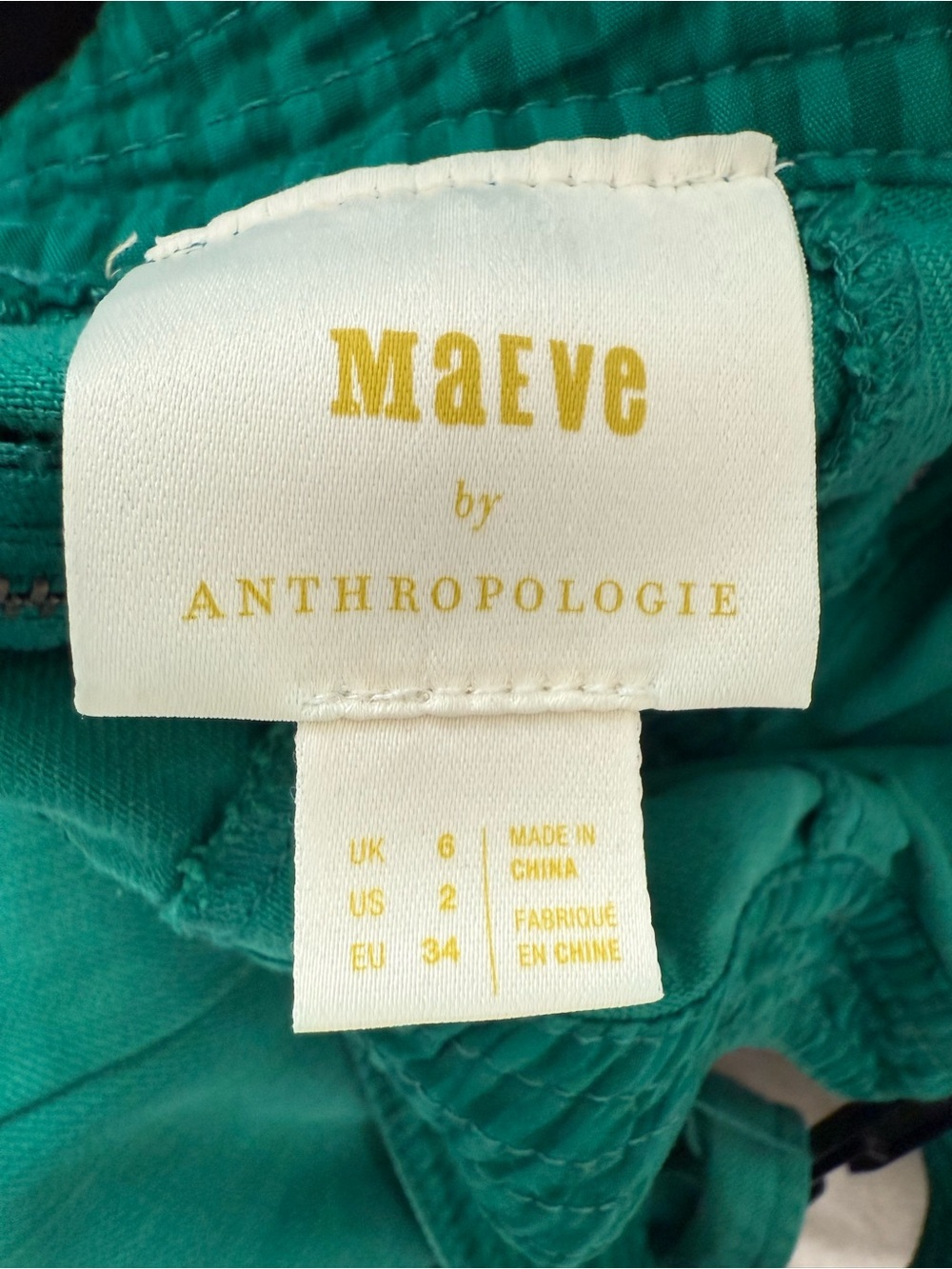 Anthropologie Emerald Green Button-Front Midi Dress with Waist Tie - Picture 3 of 3